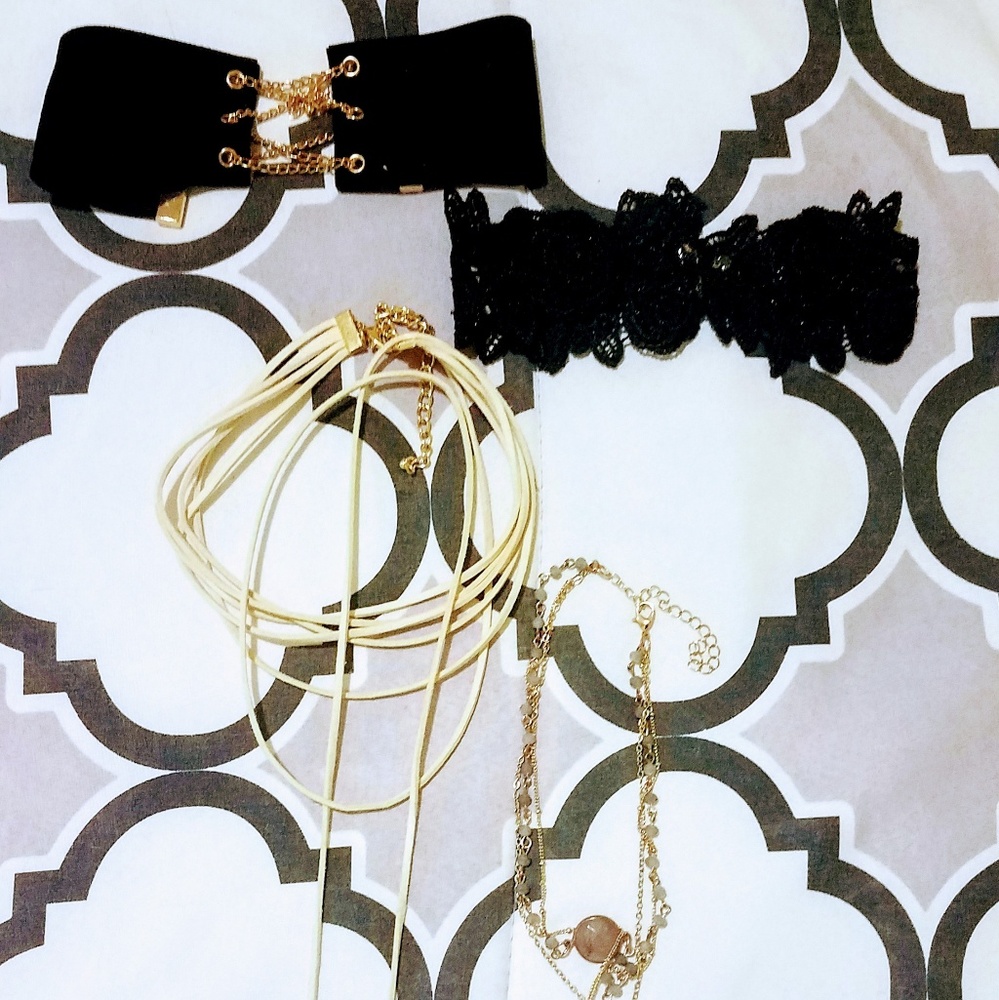 4 choker necklaces